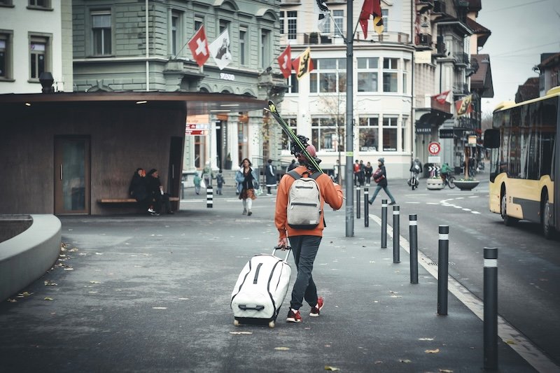 backpack Europe budget travel street view